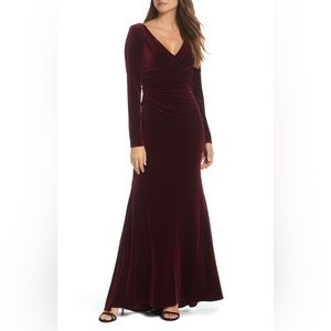 Size 8 Vince Camuto red velvet evening gown